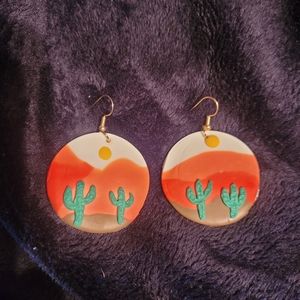 Polymer clay earrings
